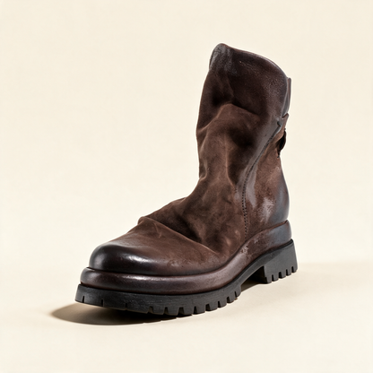 A.S.98 DEIRDRE Ebony ankle boots, single three-quarter view 