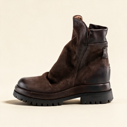 A.S.98 DEIRDRE Ebony ankle boots, outer side profile 