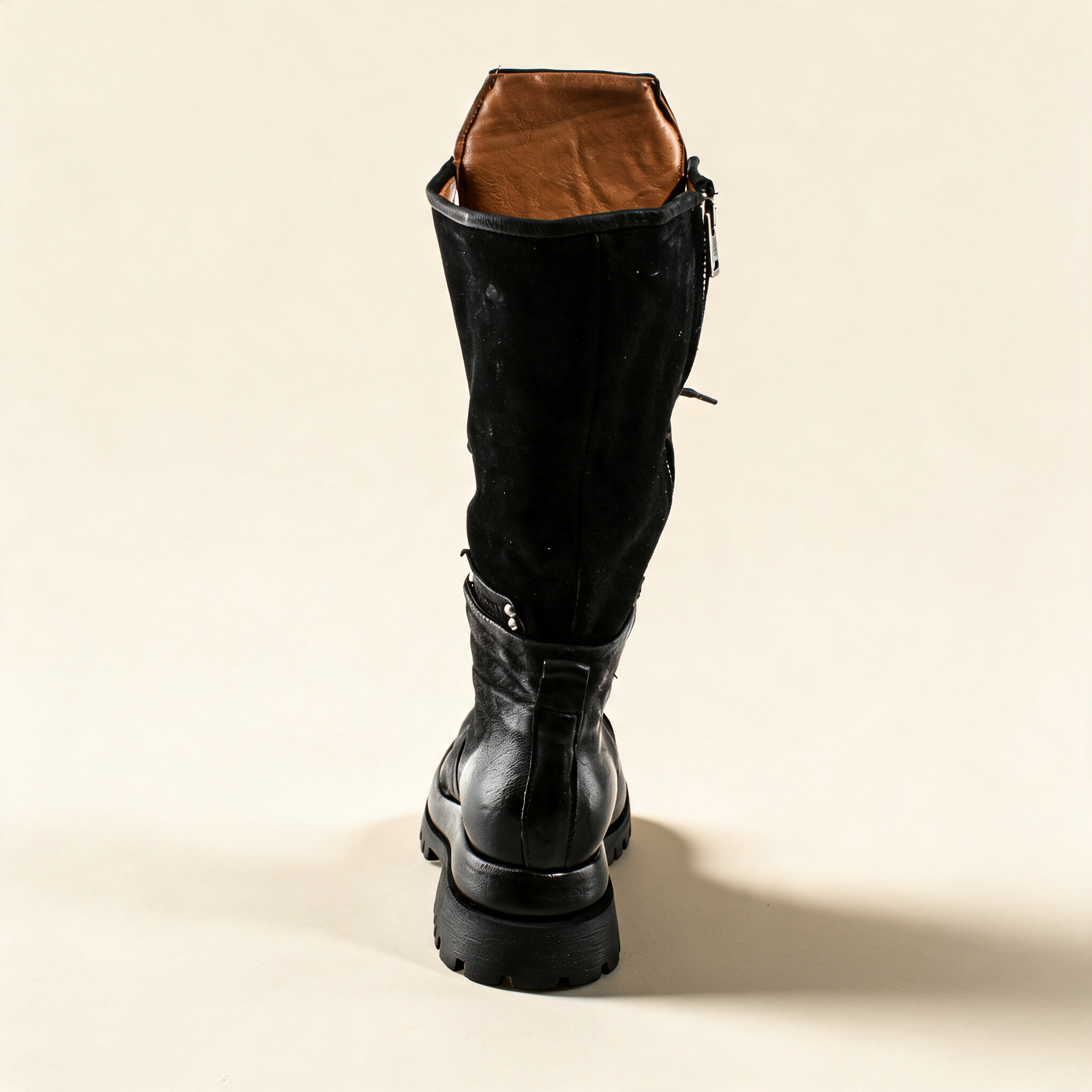 A.S.98 ARDEN Black tall boots, alternate side view 