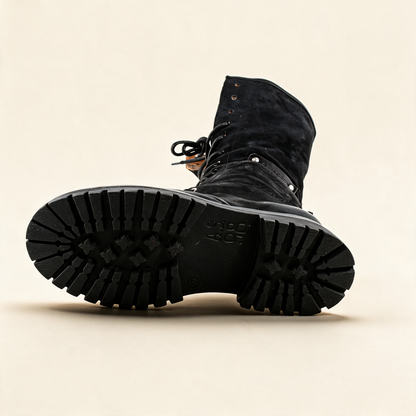 A.S.98 ARDEN Black tall boots, outsole view 