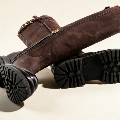 A.S.98 ECLIPSE Ebony knee-high boots, additional construction detail 