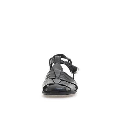 Zania A.S.98 Black Leather Sandal Summer 25 