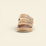 A.S.98 BRIGATA brown multi-strap studded Italian leather sandal #color_brown
