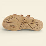 A.S.98 BRIGATA brown multi-strap studded Italian leather sandal #color_brown