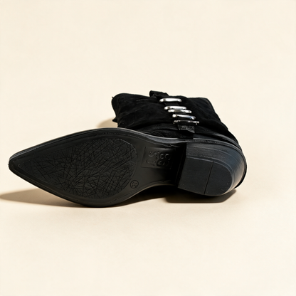 A.S.98 SOLARA Black western boots, outsole view 