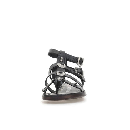 Grant A.S.98 Black Summer 25 Leather Sandal 