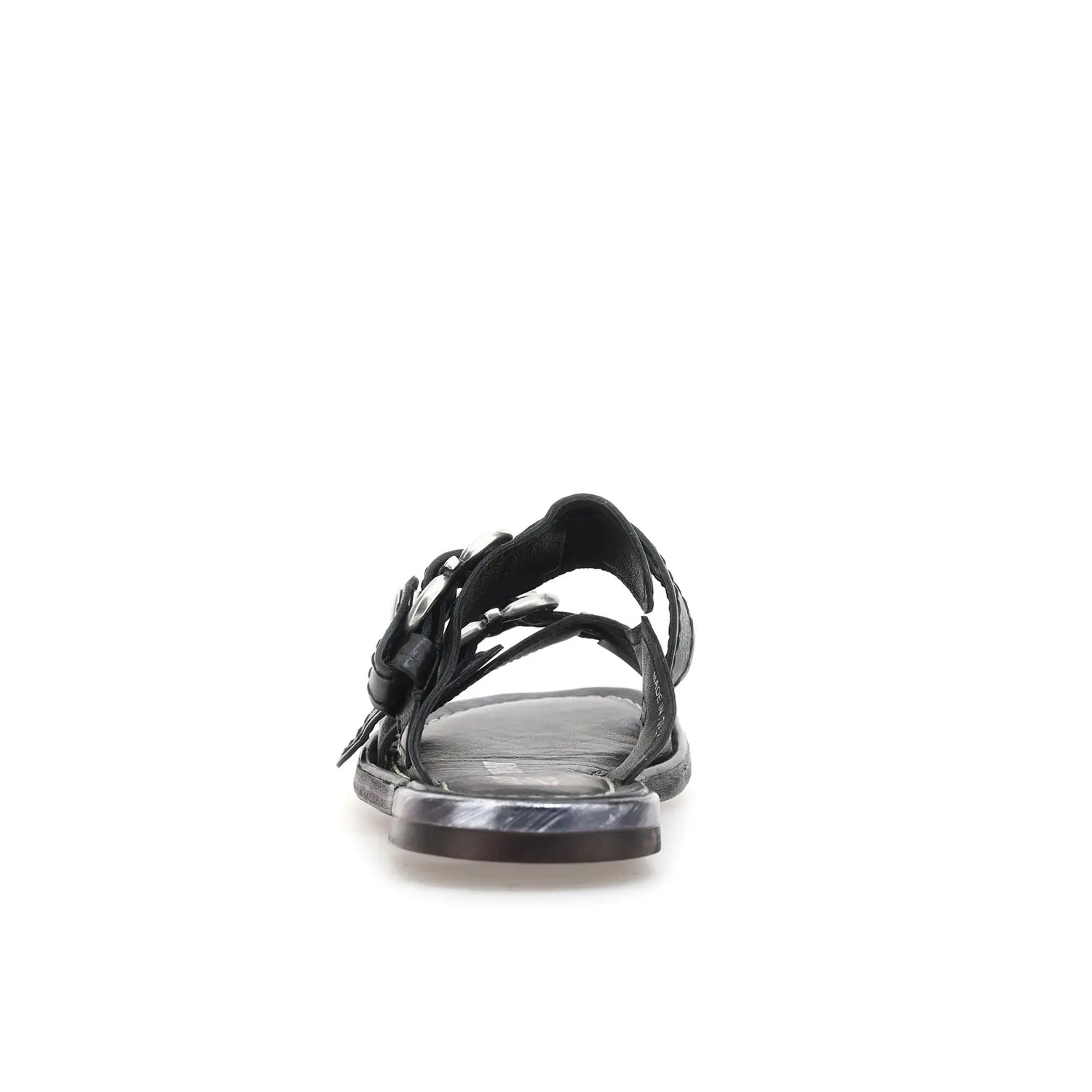 Gavin A.S.98 Black Summer 25 Leather Sandal 