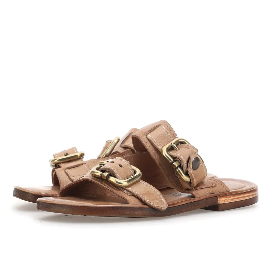 Gavin A.S.98 Brown Summer 25 Leather Sandal 