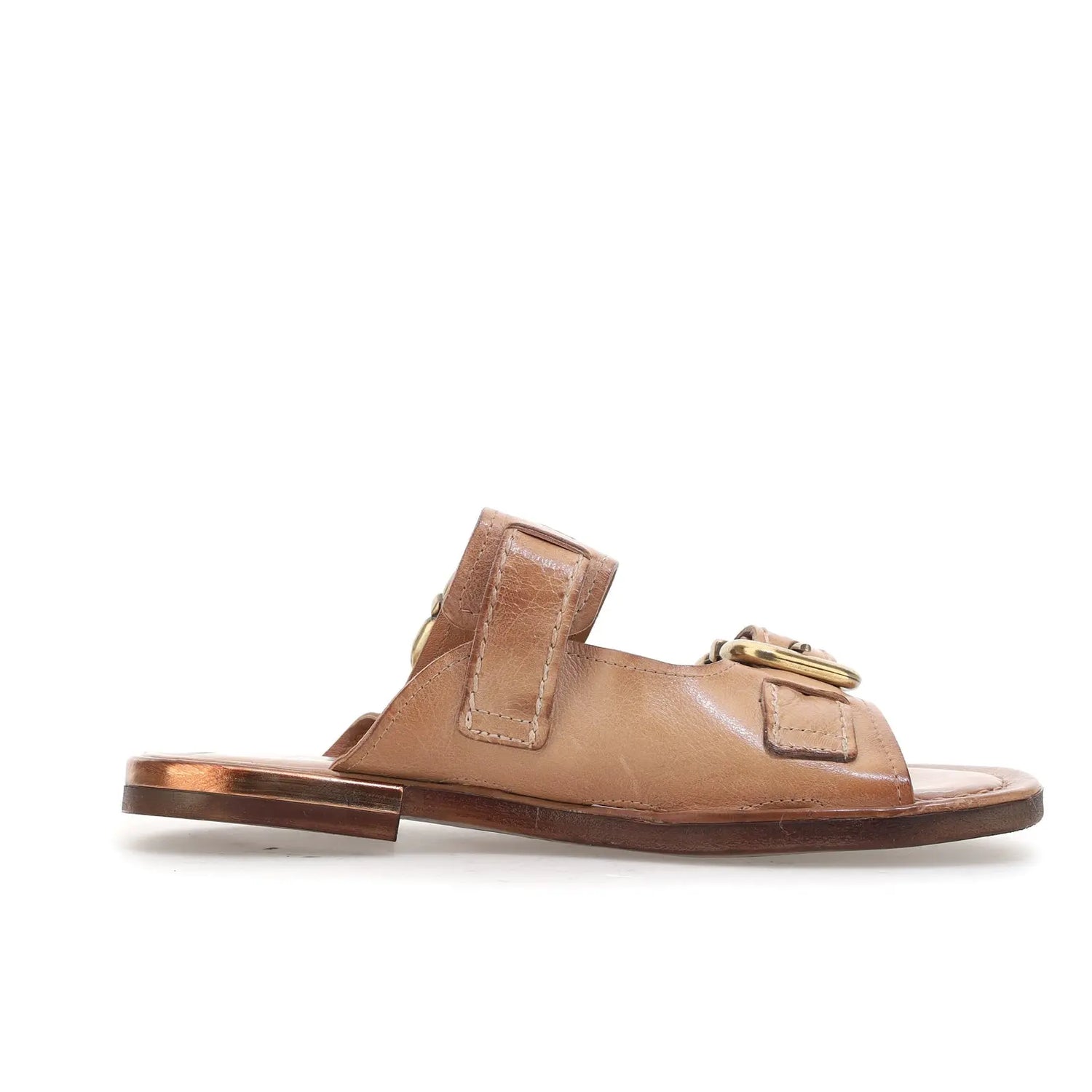 Gavin A.S.98 Brown Summer 25 Leather Sandal 