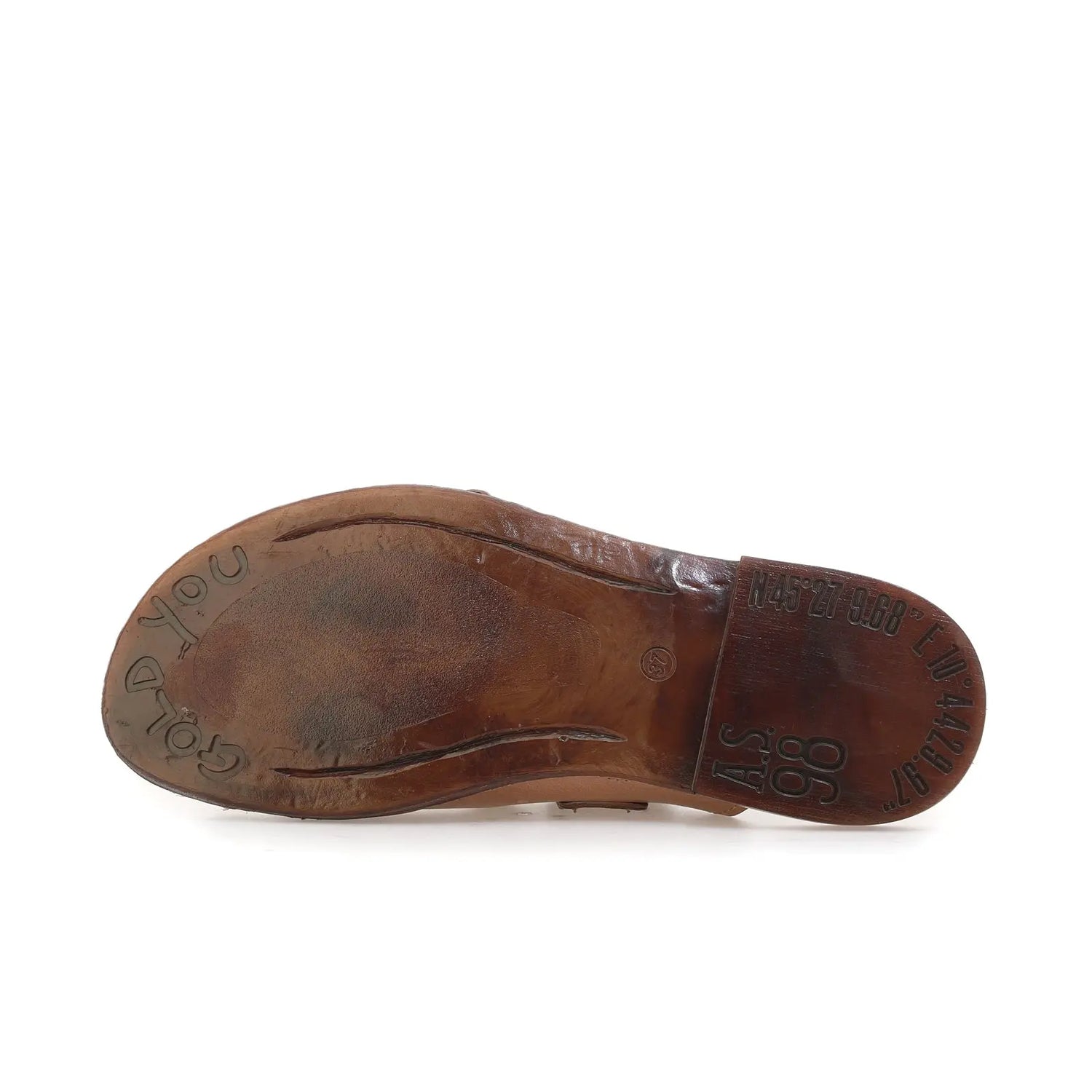 Gavin A.S.98 Brown Summer 25 Leather Sandal 