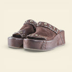 A.S.98 RIBELLA ebony Italian leather platform sandal #color_ebony
