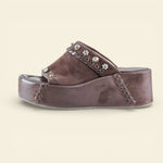 A.S.98 RIBELLA ebony Italian leather platform sandal #color_ebony