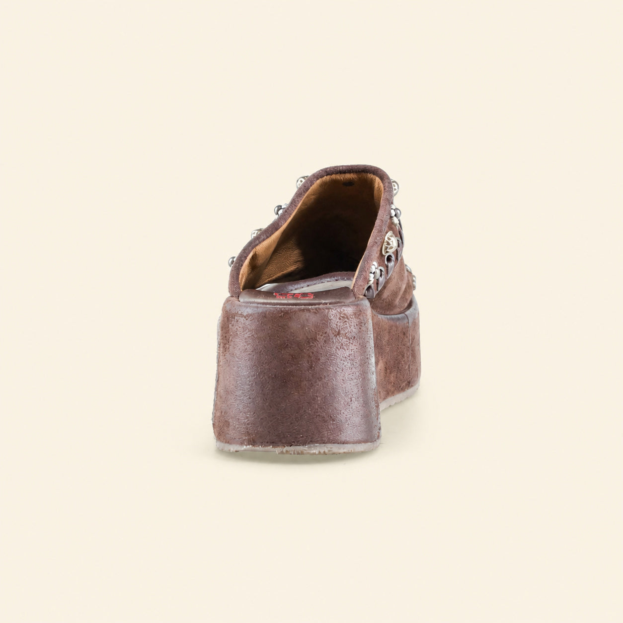 A.S.98 RIBELLA Ebony Italian leather platform sandal, alternate side view 
