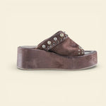 A.S.98 RIBELLA ebony Italian leather platform sandal #color_ebony