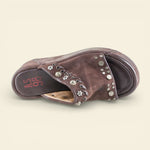 A.S.98 RIBELLA ebony Italian leather platform sandal #color_ebony