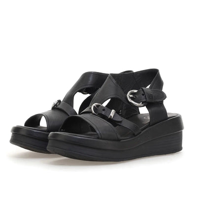 Stanley A.S.98 Black Summer 25 Leather Sandal 