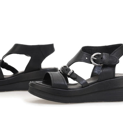 Stanley A.S.98 Black Summer 25 Leather Sandal 