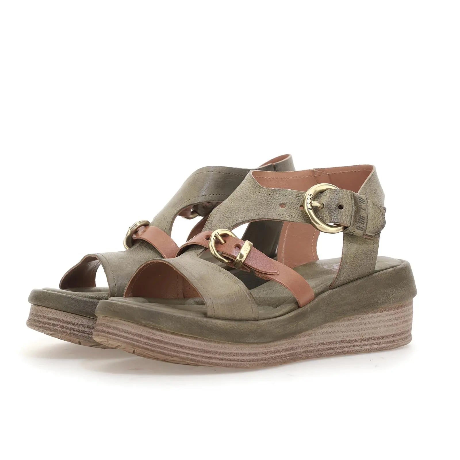 Stanley A.S.98 Green Summer 25 Leather Sandal 