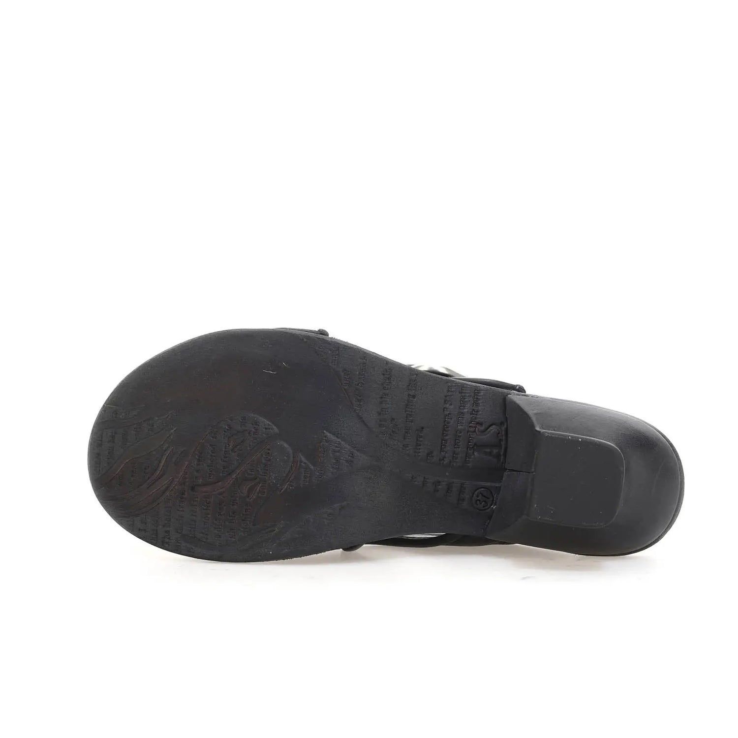 Bentley A.S.98 Black Summer 25 Leather Sandal 