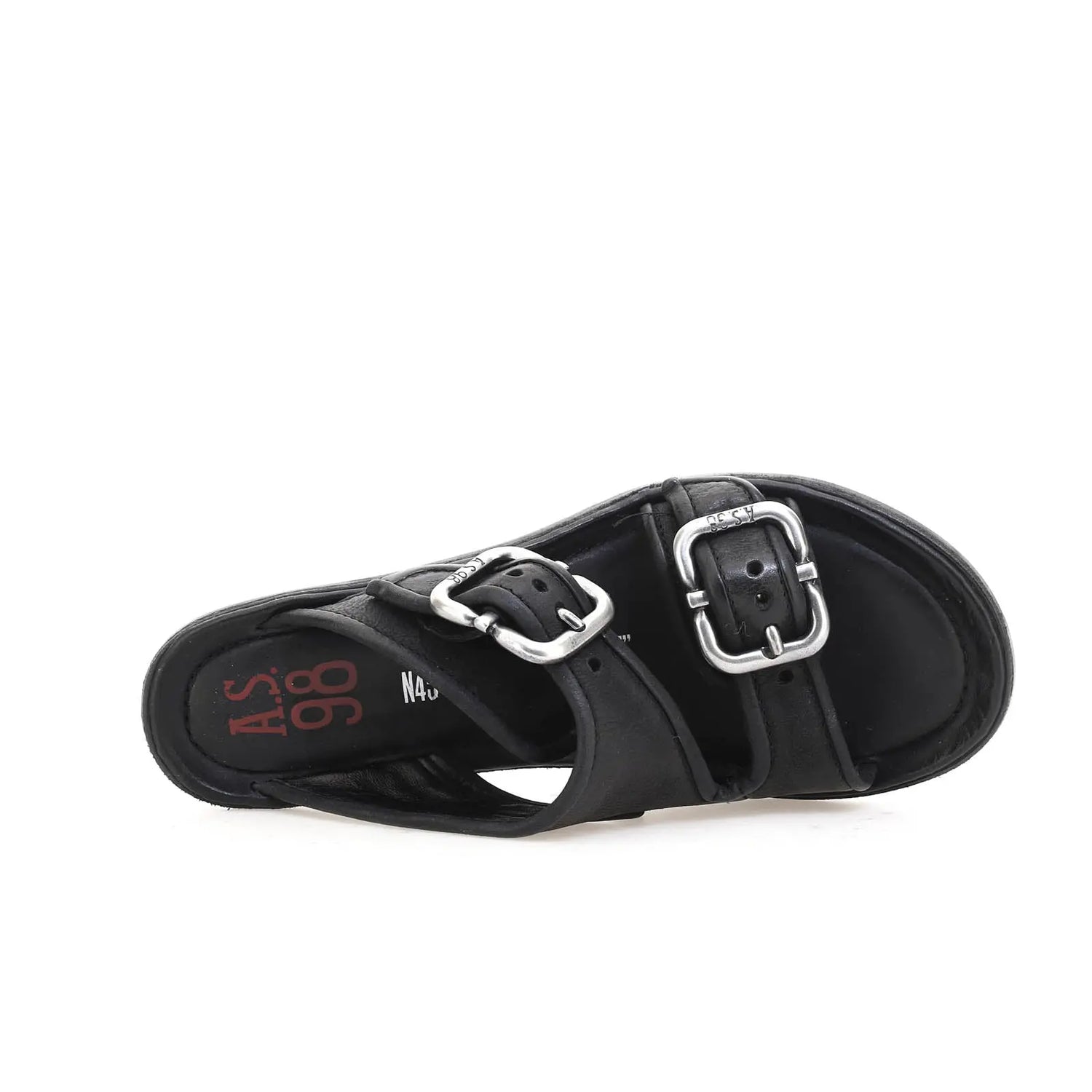 Bentley A.S.98 Black Summer 25 Leather Sandal 