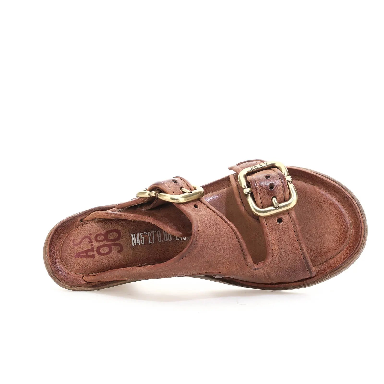 Bentley A.S.98 Brown Summer 25 Leather Sandal 