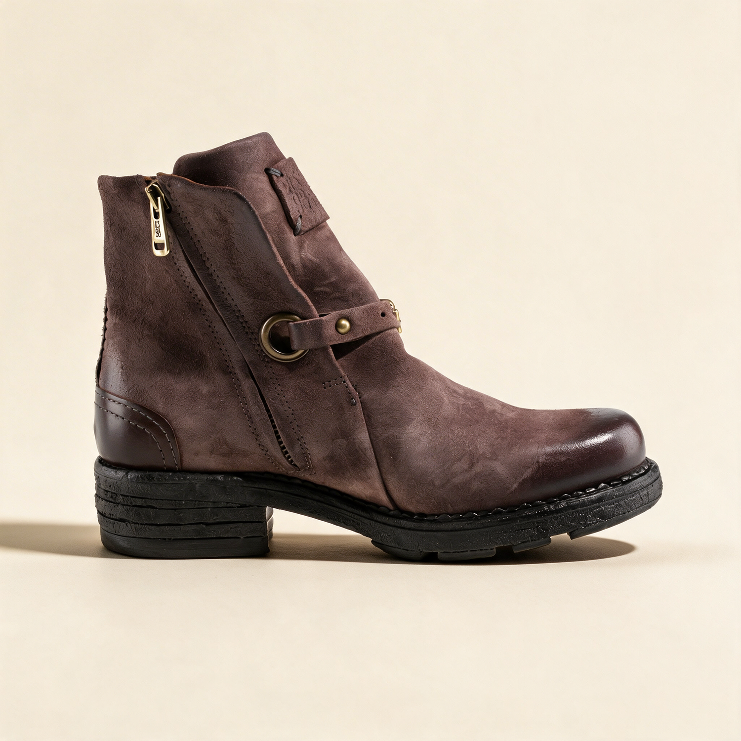 A.S.98 NYX Ebony ankle boots, front view 