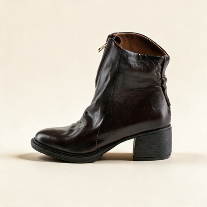 A.S.98 LIRA Ebony ankle boots, outer side profile 