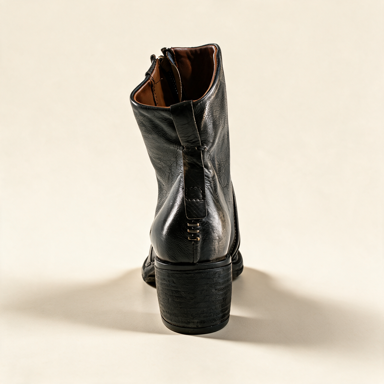 A.S.98 LIRA Charcoal ankle boots, alternate side view 