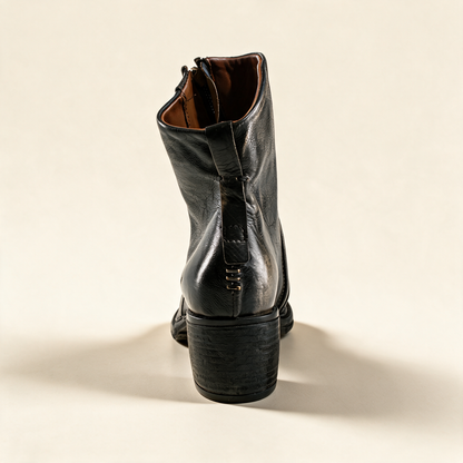 A.S.98 LIRA Charcoal ankle boots, alternate side view 