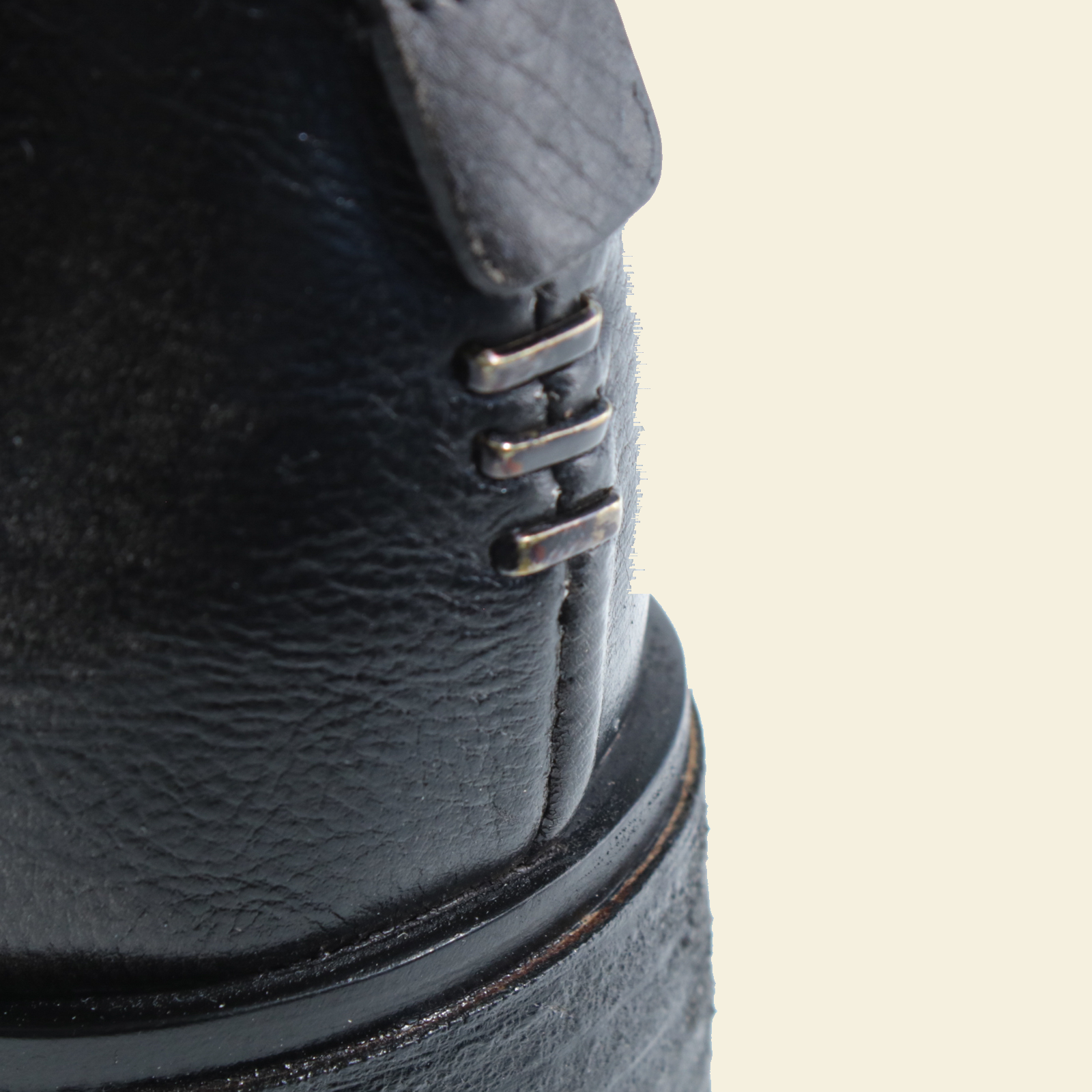 A.S.98 LIRA Charcoal ankle boots, leather and finishing detail 