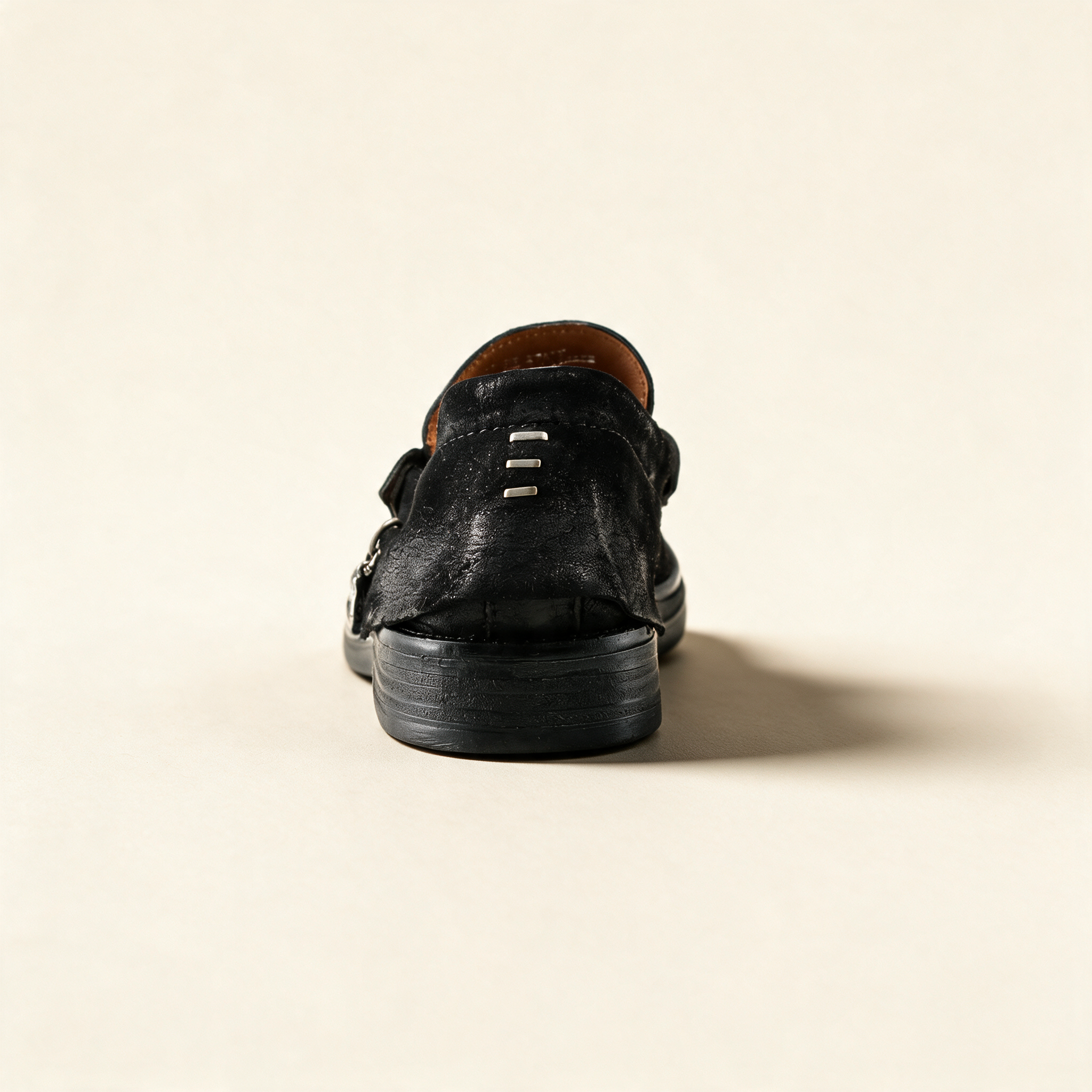 A.S.98 MILO Black loafers, alternate side view 