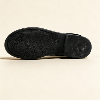 A.S.98 MILO Black loafers, outsole view 