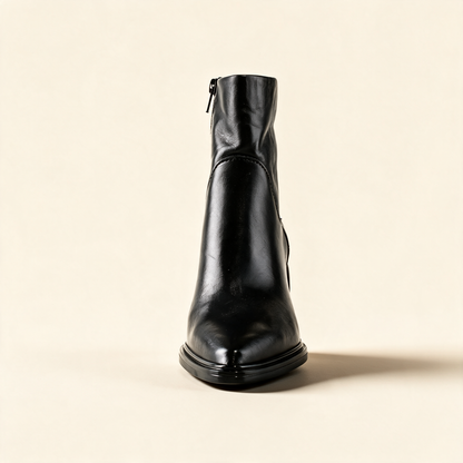 MJUS BRIO Black ankle boots, rear view 