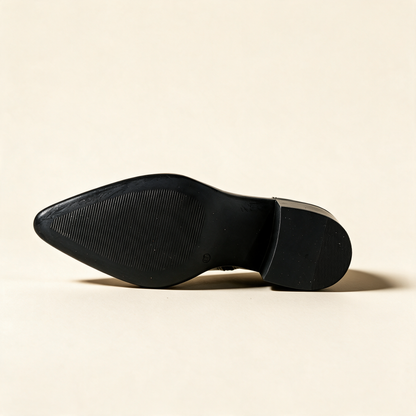 MJUS BRIO Black ankle boots, outsole view 