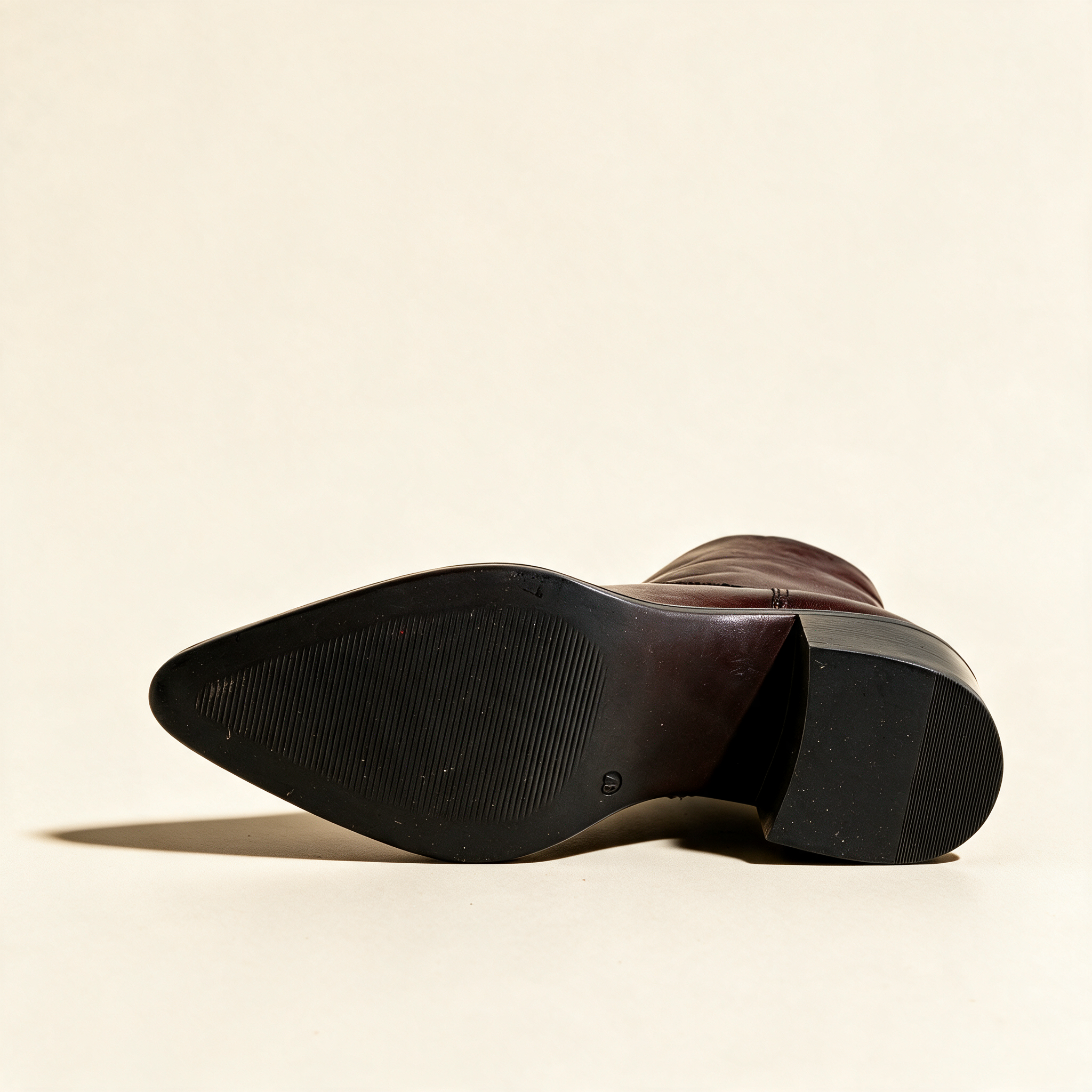 MJUS BRIO Chocolate ankle boots, outsole view 