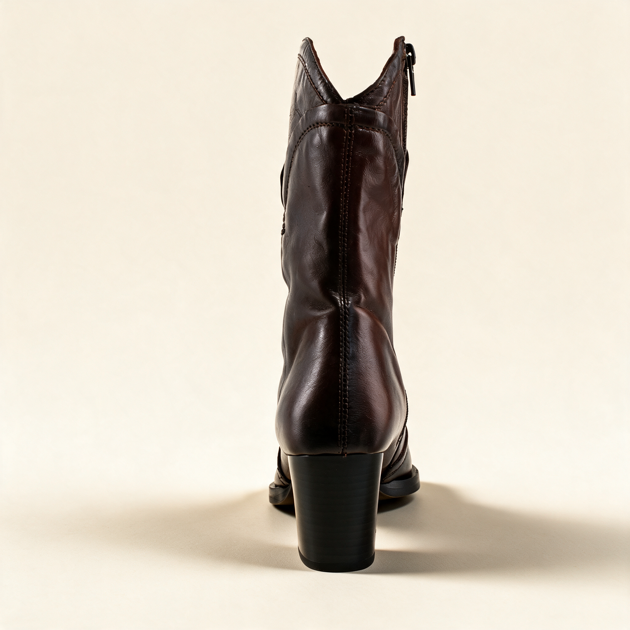 MJUS LUNA Chocolate ankle boots, alternate side view 