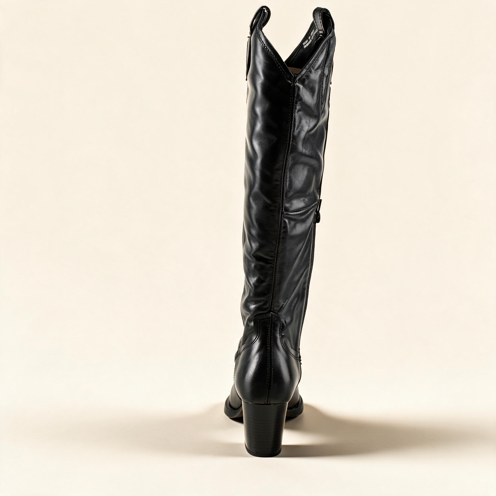 MJUS SORA Black knee-high boots, alternate side view 