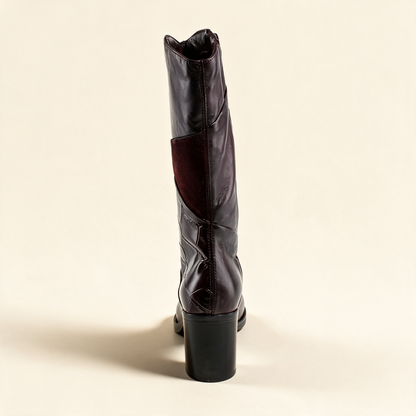 MJUS MARA Burgundy tall boots, alternate side view 