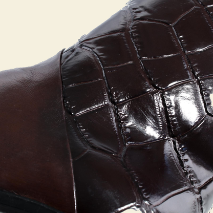 MJUS MARA Chocolate tall boots, rear view 
