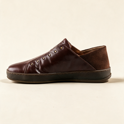 MJUS CORA Chocolate sneakers, front view 
