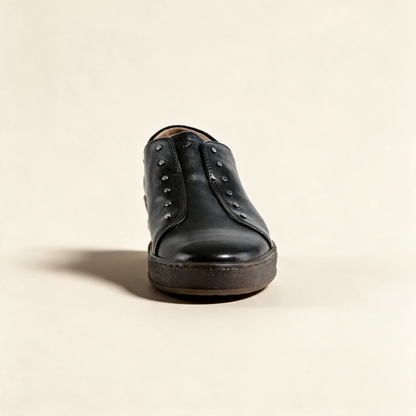 MJUS CORA Black sneakers, front view 