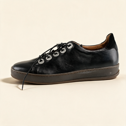MJUS CETA Black sneakers, outer side profile 