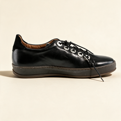 MJUS CETA Black sneakers, front view 