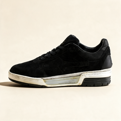 A.S.98 CALLUM Black sneakers, outer side profile 