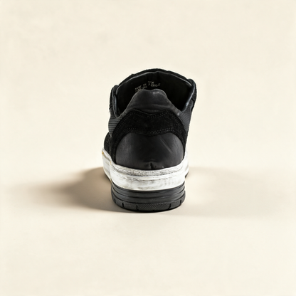 A.S.98 CALLUM Black sneakers, rear view 