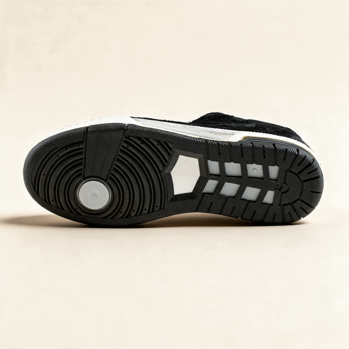 A.S.98 CALLUM Black sneakers, outsole view 