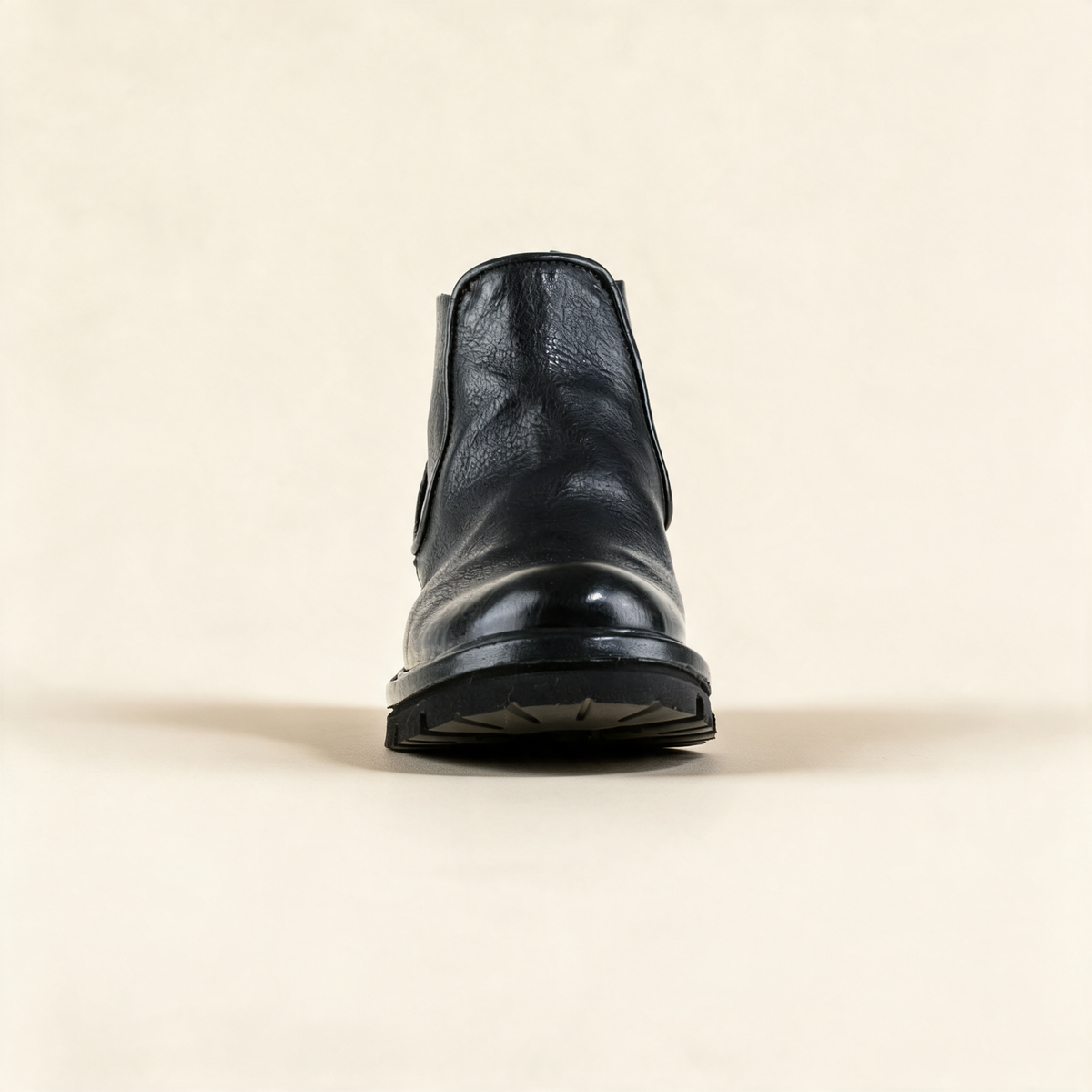 A.S.98 HENDRICK Black Chelsea boots, front view 